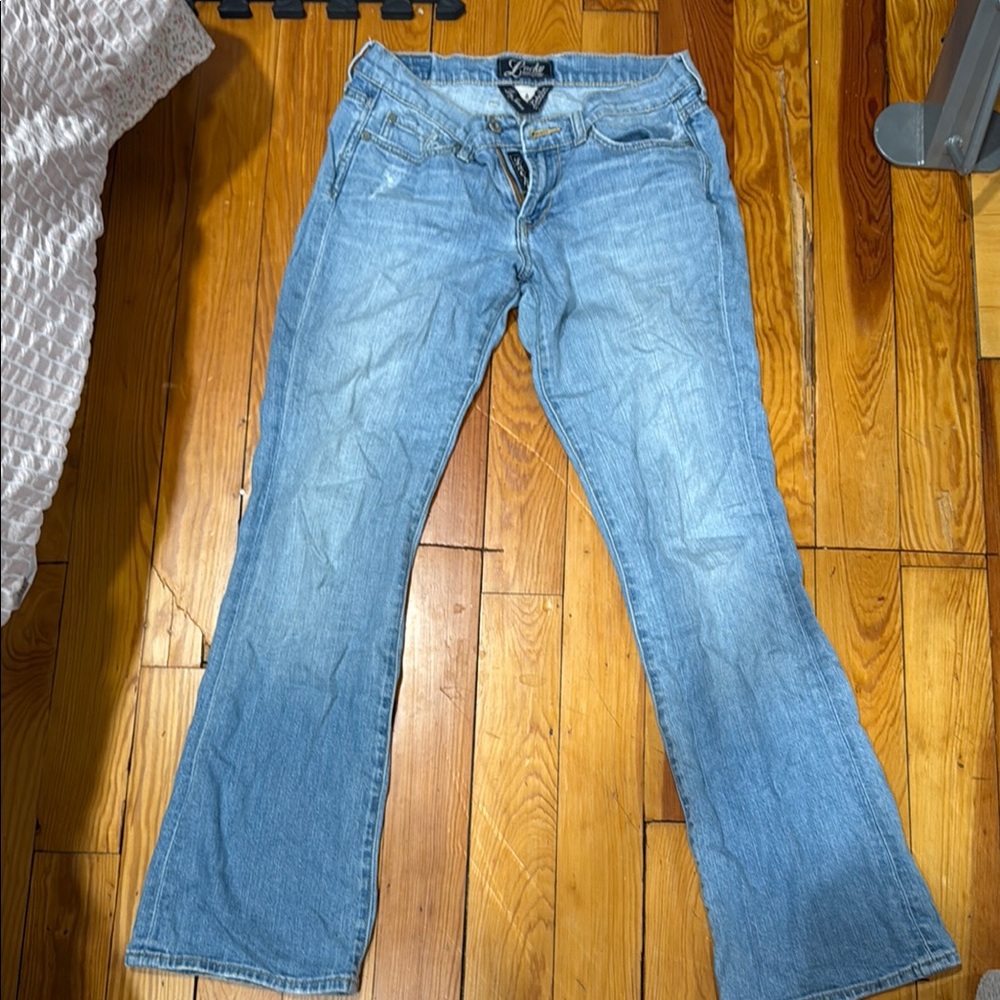 Lucky Brand Blue Flare Wide Leg Jeans